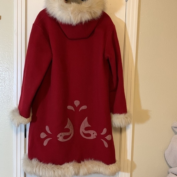 Unique Custom Made Wool Fur Lined MIDI Coat - Picture 2 of 12